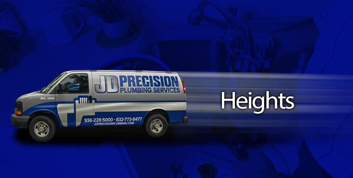 plumbing and water heater services in Heights, TX