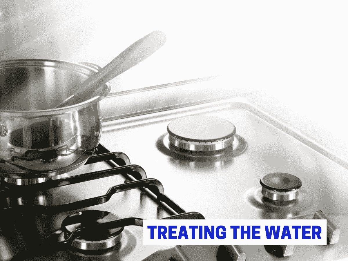 treating the water for an emergency