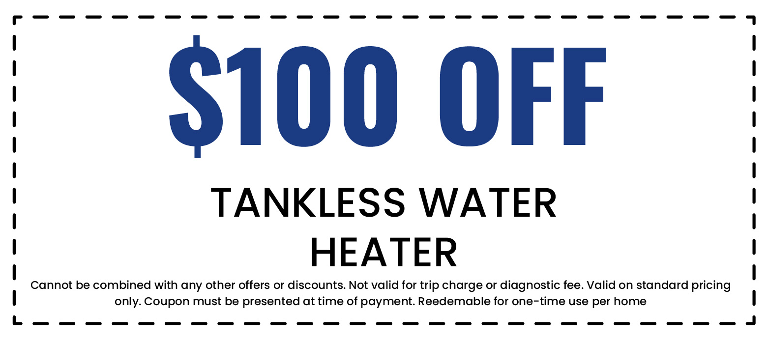 Discount on Tankless Water Heater